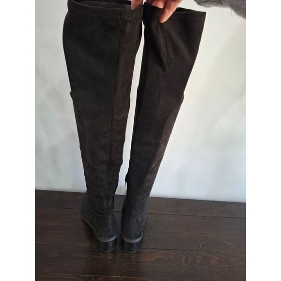NY&C Rana Black Faux Suede Tall Boot/NWOB, Sz. 8 - Picture 6 of 9